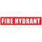 Fire Hydrant Red Strip (Small) | High Visibility | Durable Weather-Resistant Plastic | Compact Size | by Fire Factory Australia