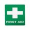 First Aid Sign for Vehicle | Self-Adhesive Vinyl | Compact 100mm x 100mm | Durable for Vehicle Use | by Fire Factory Australia