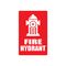 Fire Hydrant Sign with PIC & WORD (Small) | Durable Plastic/Metal | Weather Resistant | by Fire Factory Australia