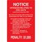 Fire Exit Notice Sign | Large Size 220mm x 320mm | Durable Weather-Resistant Plastic | High Visibility Print | by Fire Factory Australia