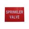 Sprinkler Valve Sign | Weather-Resistant Material | Clear Identification | 230mm x 300mm | by Fire Factory Australia