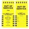 Service Tag - Out of Service | Durable Plastic | 172mm x 80mm | by Fire Factory Australia