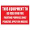 Fire Fighting Equipment Sign | Durable Plastic or Metal | Clear Visibility | 220mm x 320mm | by Fire Factory Australia