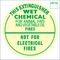 WET CHEM Extinguisher Identification Sign | Durable Metal Construction | Clear Visibility | @Each by Fire Factory Australia