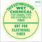 WET CHEM Extinguisher Identification Sign Sticker | Weather-Resistant | Easy Application | by Fire Factory Australia