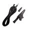 PVC Test Leads CAT IV black croc clip (PVC Test Leads CAT IV black croc clip)