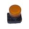 Allen-Bradley 800FMP0 Amber Round Metal Pilot Light Operator