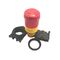 Allen-Bradley 800FPMT34PX01 Push-Pull Twist-to-Release Mushroom Operator
