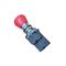 Allen-Bradley 800FMMT44MX12S Push-Pull Twist-to-Release Mushroom Operator