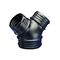 3 Way Plastic Duct Branch | Y-Piece Design | Flame Retardant ABS | Black | by Fantech