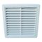 External Grille Fixed Louvre 200mm White | Impact & UV Resistant PVC | Flywire Mesh Included | by Fantech
