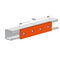 Flat Plate Fitting, 4 Hole 40x186mm Galv