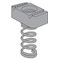 M10 Long Spring Strut Nut ZP
