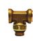 Tee Piece Coupling Metric | Swivel Male Branch Design | 12mm Tube Compatibility | Durable Metal Alloy | @Pack of 5 | by Wurth