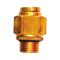 Plug Connector Inch Pipe with Male Thread | Durable Metal Construction | 3/8 Inch Size | @Pack of 5 | by Wurth