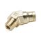 Push-in Connector 45 Degree NPTF Male Thread | Brass Construction | Durable & Corrosion Resistant | @Pack of 5 | by Wurth