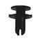 Push in Rivet without Cap | High Retention Force | Easy Installation | Black Plastic | @Pack of 25 | by Wurth