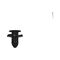 Push in Rivet without Cap | High Retention Force | Easy Installation | Black Plastic | @Pack of 25 | by Wurth
