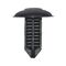 Fir Tree Clip | Small Gradation & Narrow Shape | Easy Press-In Installation | Black Plastic | @Pack of 25 | by Wurth