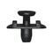 Plastic Expanding Rivet with Cap | Quick Fastening | High Retention Force | Black | @Pack of 10 | by Wurth