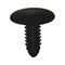 Fir Tree Clip | Small Gradation & Narrow Shape | Quick Press-In Installation | Black Plastic | @Pack of 25 | by Wurth