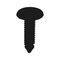 Fir Tree Clip | Small Gradation & Narrow Shape | Easy Press-In Installation | Black Plastic | @Pack of 25 | by Wurth