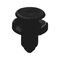Push in Rivet with Cap Tapered Body Clip | High Retention Force | Easy Installation | Black | @Pack of 25 | by Wurth