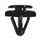 Push-in Rivet with Cap | High Strength & Quick Install | Rounded Design | Black | @Pack of 25 | by Wurth