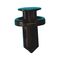 Push-in Rivet with Cap | High Strength & Quick Installation | Rounded Design | Black | @Pack of 25 | by Wurth