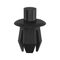 Plastic Expanding Rivet without Cap | Durable PA 66 Material | Multiple Slits for Effective Expansion | Dark Grey | @Pack of 10 | by Wurth