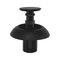 Plastic Expanding Rivet with Cap | Quick Fastening | High Retention Force | Black | @Pack of 25 | by Wurth