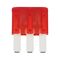 Flat Blade Fuse MICRO 3 | 10A Silver Plated Contacts | Red Color | @Pack of 10 | by Wurth