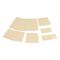 Tarpaulin Repair System Patch Set | 32 Self-Adhesive Patches | UV-Resistant & High Bonding Strength | Ivory Color | by Wurth