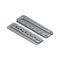 Wood Plug-in Connector | Aluminium Dovetail Joint | High Load Transfer | @Pack of 4 | by Wurth