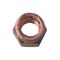 Exhaust Slotted Nut DIN 14441 | Reduced Wrench Size | Copper-Plated Steel | @Pack of 10 | by Wurth