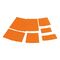 Tarpaulin Repair System Patch Set | 32 Self-Adhesive Patches | UV-Resistant & High Bonding Strength | Deep Orange | @1 of 1 | by Wurth
