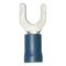 Crimp Cable Lug Fork Shape | Polyamide Insulated | M4 Flange | Blue Color | @Pack of 25 | by Wurth