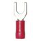 Crimp Cable Lug Fork Shape | Polyamide Insulated | M4 Flange | Red Color | @Pack of 25 | by Wurth