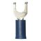 Crimp Cable Lug Fork Shape | Polyamide Insulated | M5 Flange Hole | Red | @Pack of 25 | by Wurth