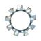Serrated Washer Type A DIN 6797 | Externally Serrated Design | Zinc-Plated Steel | Corrosion Resistant | @Pack of 50 | by Wurth