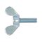 Wing Bolt Round Wings DIN 316 | M4 Thread | Zinc-Plated & Corrosion Resistant | @Pack of 10 | by Wurth