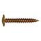Button Head Needle Point Stitching Screw | Sharp Self-Piercing Points | Zinc Plated Yellow Finish | @Pack of 100 | by Wurth