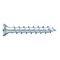 ASSY® 4 SCS Piano Hinge Screw | Full Thread & Small Countersunk Head | Zinc Plated Steel | @Pack of 1000 | by Wurth