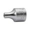 3/8 Socket Wrench Insert for External TX Screws | Short Design | Chrome Plated | E7 Tip Size | by Wurth
