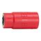 VDE 3/8 Inch Socket Wrench | Insulated for Live Electrical Work | Chrome-Vanadium Steel | Short Design | by Wurth