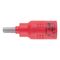 VDE 3/8 Inch Socket Wrench | Insulated for Live Electrical Work | Chrome-Vanadium Steel | by Wurth