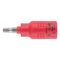 VDE 3/8 Inch Socket Wrench | Insulated for Live Electrical Work | Chrome-Vanadium Steel | by Wurth