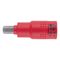VDE 1/2 Inch Insulated Socket Wrench | 1,000 V AC & 1,500 V DC Rated | Chrome-Vanadium Steel | by Wurth