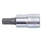 1/4 Inch Socket Wrench Insert | Chrome-Plated | Hexagon Socket Design | 3mm Tip Size | by Wurth