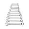 Inch Combination Wrench Set | 12 Pieces | Bi-Hex POWERDRIV Drive | Chrome Plated | by Wurth